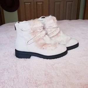 Pink Fluffy Boots